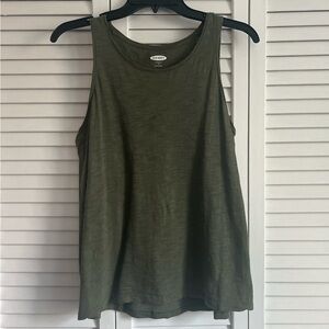 Old Navy Green Sleeveless Relaxed Tank Top